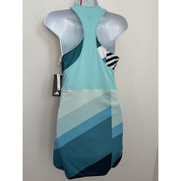 adidas US Open Transform Dress Women's Tennis Apparel Flash Aqua Medium NWT - Picture 3 of 11